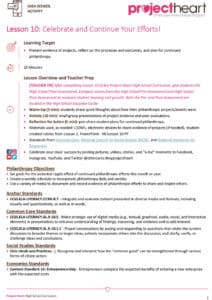 Lesson Plan: Celebrate and Reflect